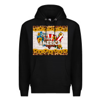 Black god bless america Premium Hoodie - HRA Design Shop