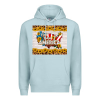 Blue Mist god bless america Premium Hoodie - HRA Design Shop
