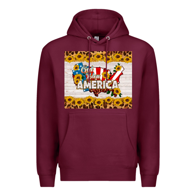 God Bless America Premium Hoodie by HRA Design Shop | Teevron