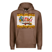 Chestnut god bless america Premium Hoodie - HRA Design Shop