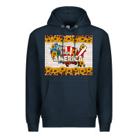 Navy god bless america Premium Hoodie - HRA Design Shop