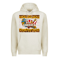 Oatmeal Heather god bless america Premium Hoodie - HRA Design Shop