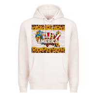 Pale Pink god bless america Premium Hoodie - HRA Design Shop