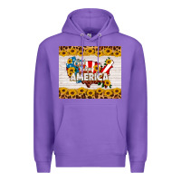 Purple god bless america Premium Hoodie - HRA Design Shop