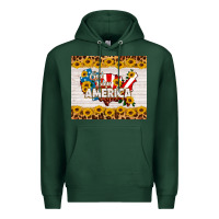Sports Green god bless america Premium Hoodie - HRA Design Shop