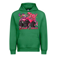 Emerald crush breast cancer monster truck with dinosaur Urban Hoodie - JahusDesignShop