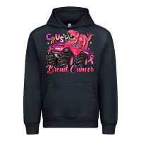 Navy crush breast cancer monster truck with dinosaur Urban Hoodie - JahusDesignShop