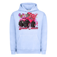 Pigment Grape Ice crush breast cancer monster truck with dinosaur Urban Hoodie - JahusDesignShop