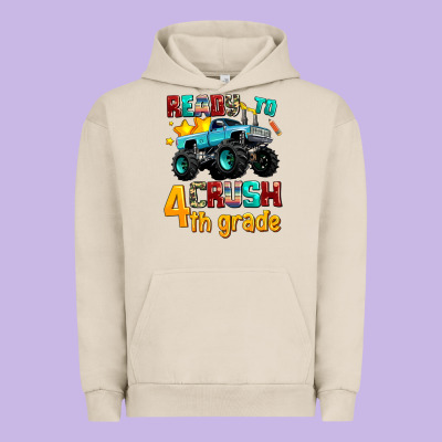 Ready To School Crush 4th Grade Urban Hoodie Designed By Adodesignshop