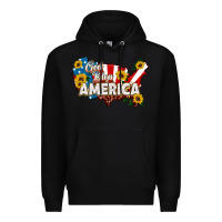 Black god bless america Premium Hoodie - HRA Design Shop
