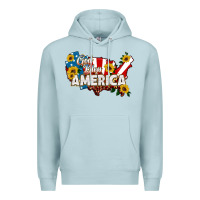 Blue Mist god bless america Premium Hoodie - HRA Design Shop