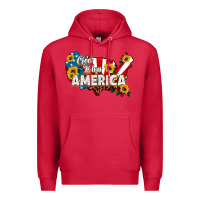 Cardinal god bless america Premium Hoodie - HRA Design Shop