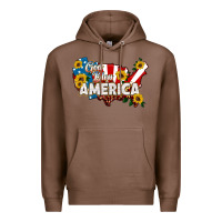 Chestnut god bless america Premium Hoodie - HRA Design Shop