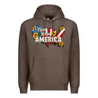 Coffee god bless america Premium Hoodie - HRA Design Shop