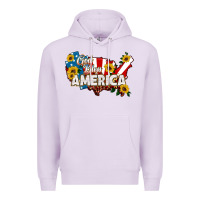 Lilac god bless america Premium Hoodie - HRA Design Shop