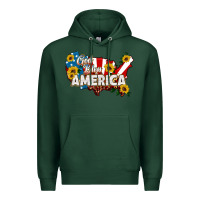 Sports Green god bless america Premium Hoodie - HRA Design Shop