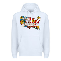 White god bless america Premium Hoodie - HRA Design Shop