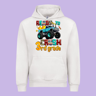 Ready To School Crush 3rd Grade Urban Hoodie Designed By Adodesignshop