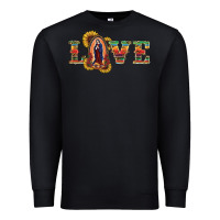 Black Love Lady Of Guadalupe Premium Sweatshirt - RanaPortraitStore