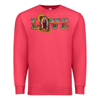 Cardinal Love Lady Of Guadalupe Premium Sweatshirt - RanaPortraitStore