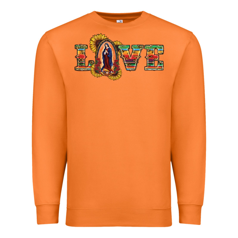 Love Lady Of Guadalupe Premium Sweatshirt by RanaPortraitStore | Teevron