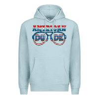 Blue Mist american dude Premium Hoodie - HRA Design Shop