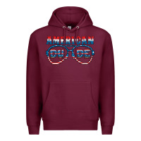 Burgundy american dude Premium Hoodie - HRA Design Shop