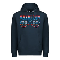 Navy american dude Premium Hoodie - HRA Design Shop