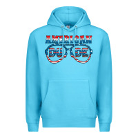 Ocean Blue american dude Premium Hoodie - HRA Design Shop