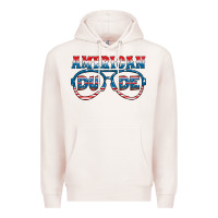 Pale Pink american dude Premium Hoodie - HRA Design Shop