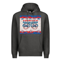 Charcoal Heather American dude Premium Hoodie - HRA Design Shop