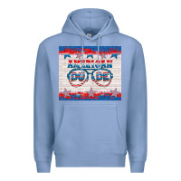 Colony Blue American dude Premium Hoodie - HRA Design Shop