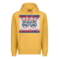 Mustard American dude Premium Hoodie - HRA Design Shop