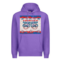 Purple American dude Premium Hoodie - HRA Design Shop