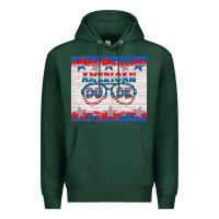Sports Green American dude Premium Hoodie - HRA Design Shop