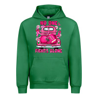 Emerald breast cancer no one fights alone truck football Urban Hoodie - JahusDesignShop