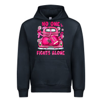 Navy breast cancer no one fights alone truck football Urban Hoodie - JahusDesignShop