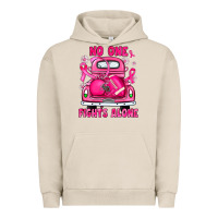 Pigment French Oak breast cancer no one fights alone truck football Urban Hoodie - JahusDesignShop