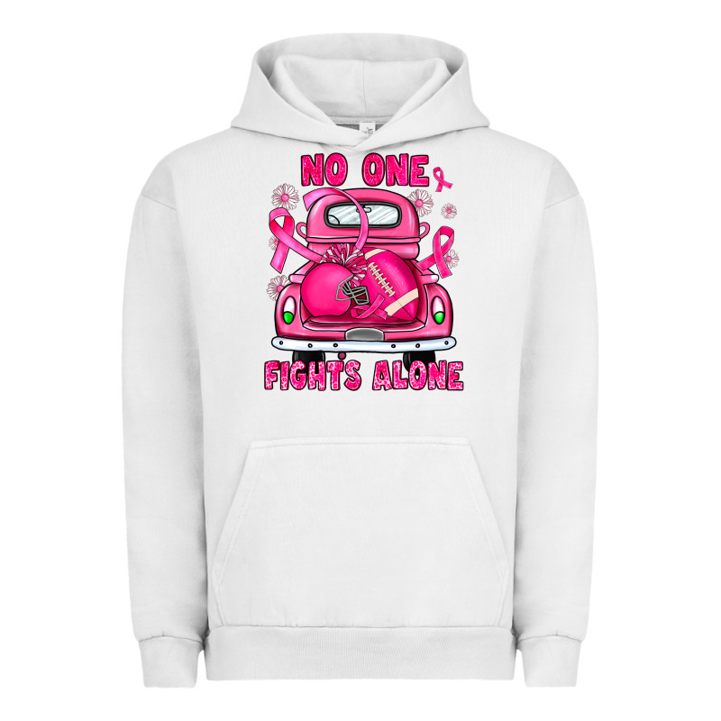 Breast Cancer No One Fights Alone Truck Football Urban Hoodie by JahusDesignShop | Teevron