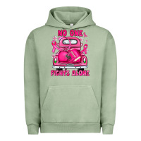 Pigment Oil Green breast cancer no one fights alone truck football Urban Hoodie - JahusDesignShop