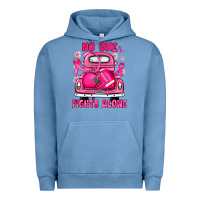 Pigment Pebble Blue breast cancer no one fights alone truck football Urban Hoodie - JahusDesignShop