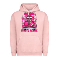 Pigment Salmon breast cancer no one fights alone truck football Urban Hoodie - JahusDesignShop