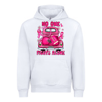White breast cancer no one fights alone truck football Urban Hoodie - JahusDesignShop
