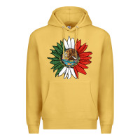 Antique Gold mexico sunflower Premium Hoodie - HRA Design Shop