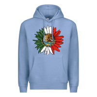Colony Blue mexico sunflower Premium Hoodie - HRA Design Shop