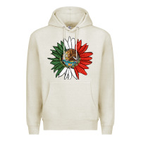 Oatmeal Heather mexico sunflower Premium Hoodie - HRA Design Shop