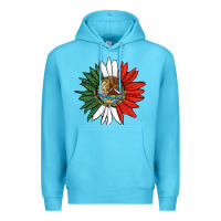 Ocean Blue mexico sunflower Premium Hoodie - HRA Design Shop