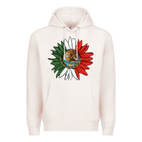 Pale Pink mexico sunflower Premium Hoodie - HRA Design Shop