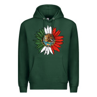 Sports Green mexico sunflower Premium Hoodie - HRA Design Shop