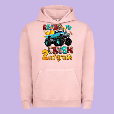 Ready To School Crush 2nd Grade Urban Hoodie Designed By Adodesignshop